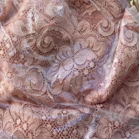 NWT We are HAH Free people Tight Squeeze Slip Dress Copper Rose Lace XS - Picture 7 of 7